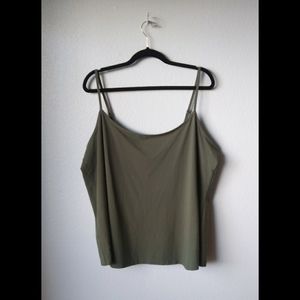 🌟3/$15 Lane Bryant Size 22/24 Olive Green Cami